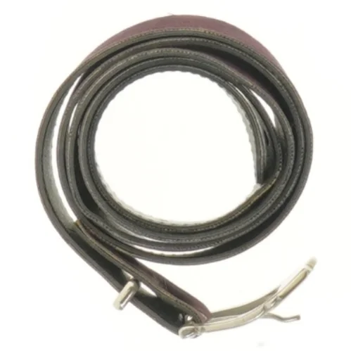 Læderbælte med spænde (str. 100 cm)