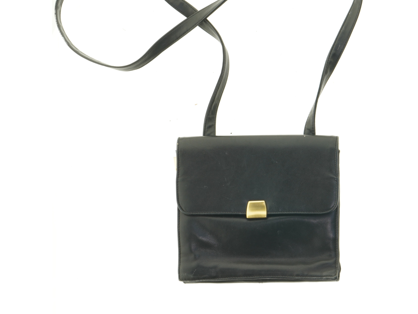 Sort skuldertaske (str. 21x23 cm)