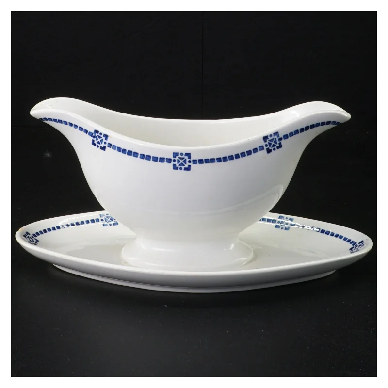 Porcelæn sovseskål med fad fra Villeroy & Boch (str. 22 x 14 cm)