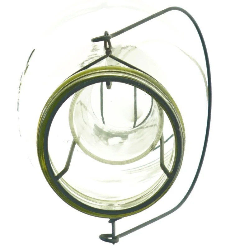 Glas til fyrfadslys (str. 21 x 12 cm)