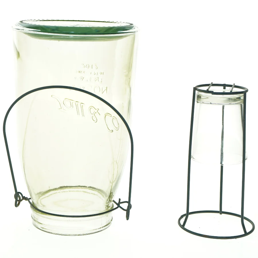 Glas til fyrfadslys (str. 21 x 12 cm)