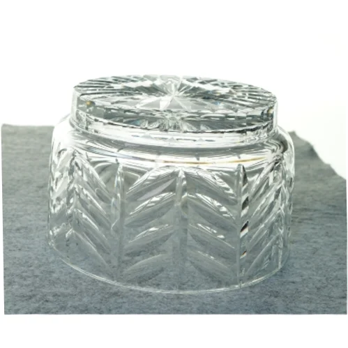 Skål i glas (str. 21 x 13 cm)