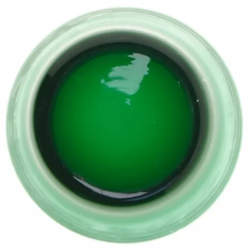 Grøn skål (str. Ø. 13 cm. længde. 7,5 cm)