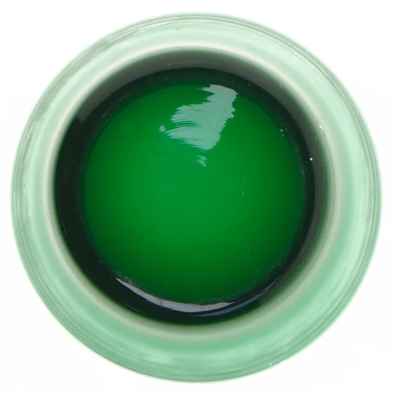 Grøn skål (str. Ø. 13 cm. længde. 7,5 cm)