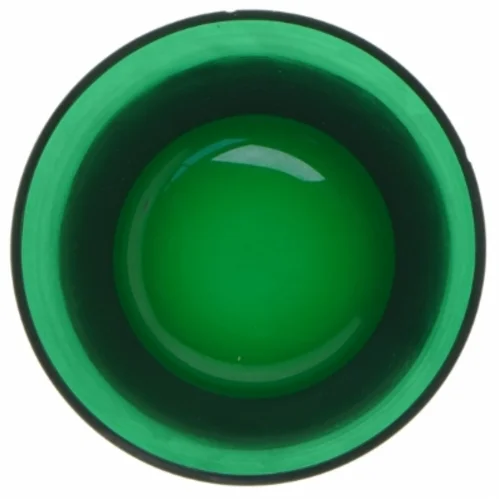 Grøn skål (str. Ø. 13 cm. længde. 7,5 cm)