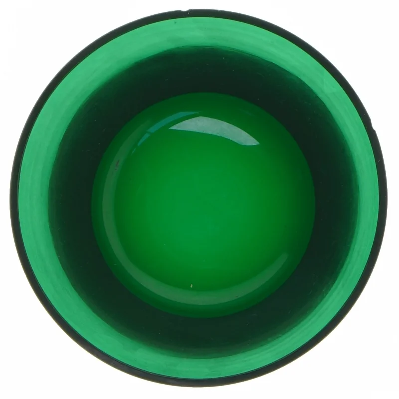 Grøn skål (str. Ø. 13 cm. længde. 7,5 cm)