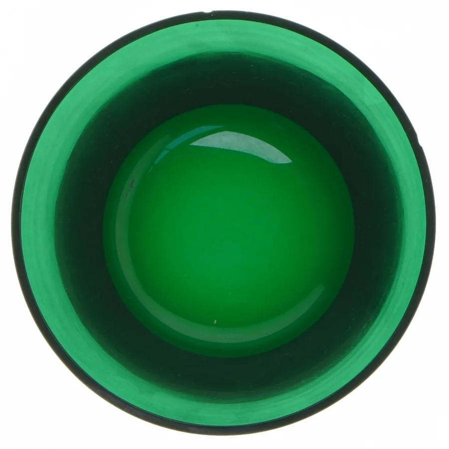 Grøn skål (str. Ø. 13 cm. længde. 7,5 cm)