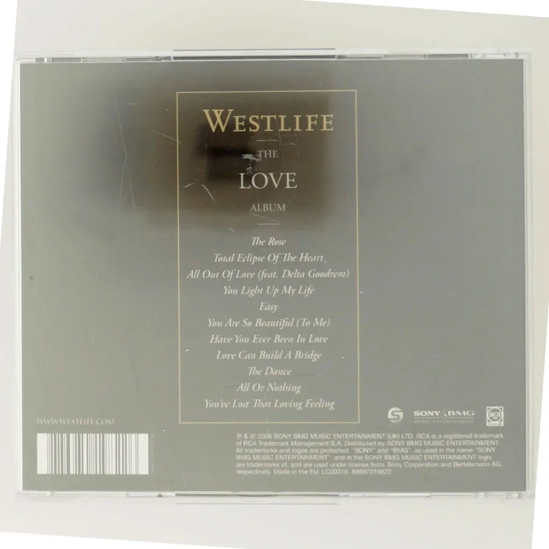 Westlife - The Love Album, CD fra Sony BMG Music Entertainment