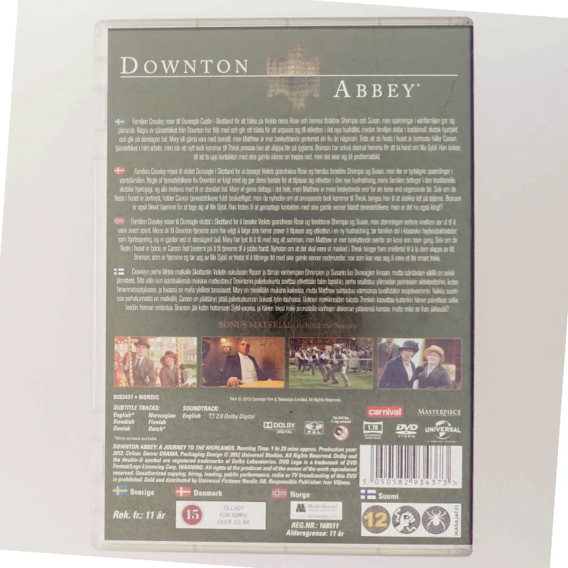 Downton Abbey DVD fra Universal