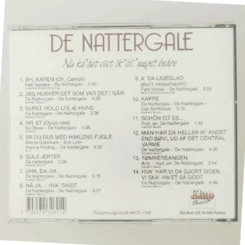 De Nattergale CD