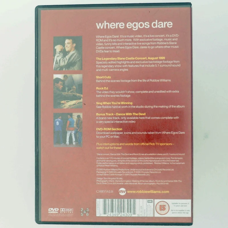 Robbie Williams fra Chrysalis