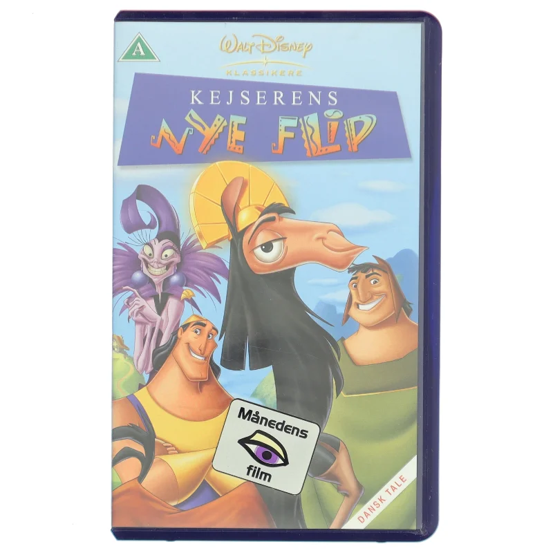 VHS-film 'Kejserens Nye Flip' fra Disney