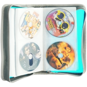 Blå dvd-opbevaringsmappe fra Hama