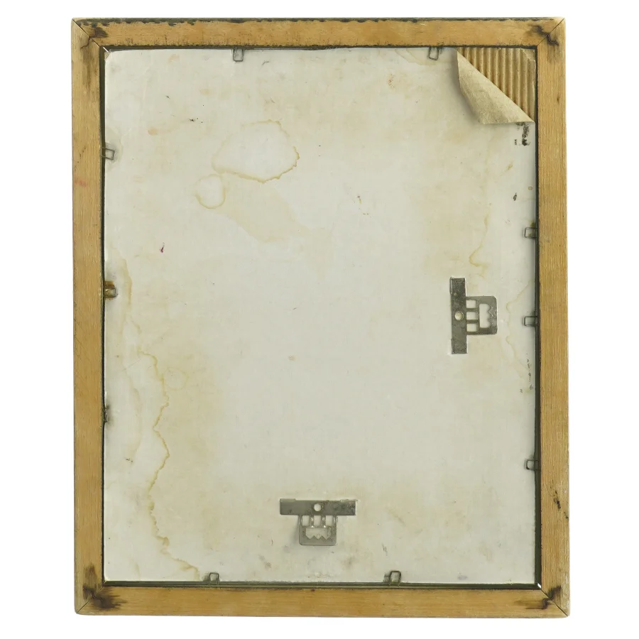 Brugt træramme /spejl  (str. 28 x 23 cm)