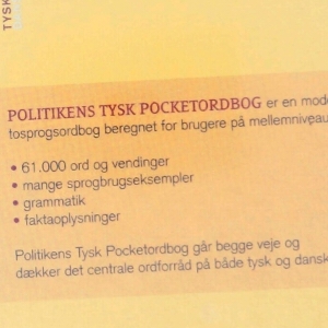 Politikens tysk pocket ordbog (Bog)