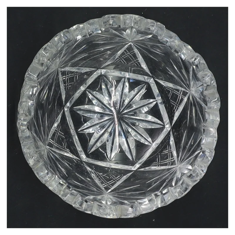 Flot krystalskål (str. Ø 10x5 cm)