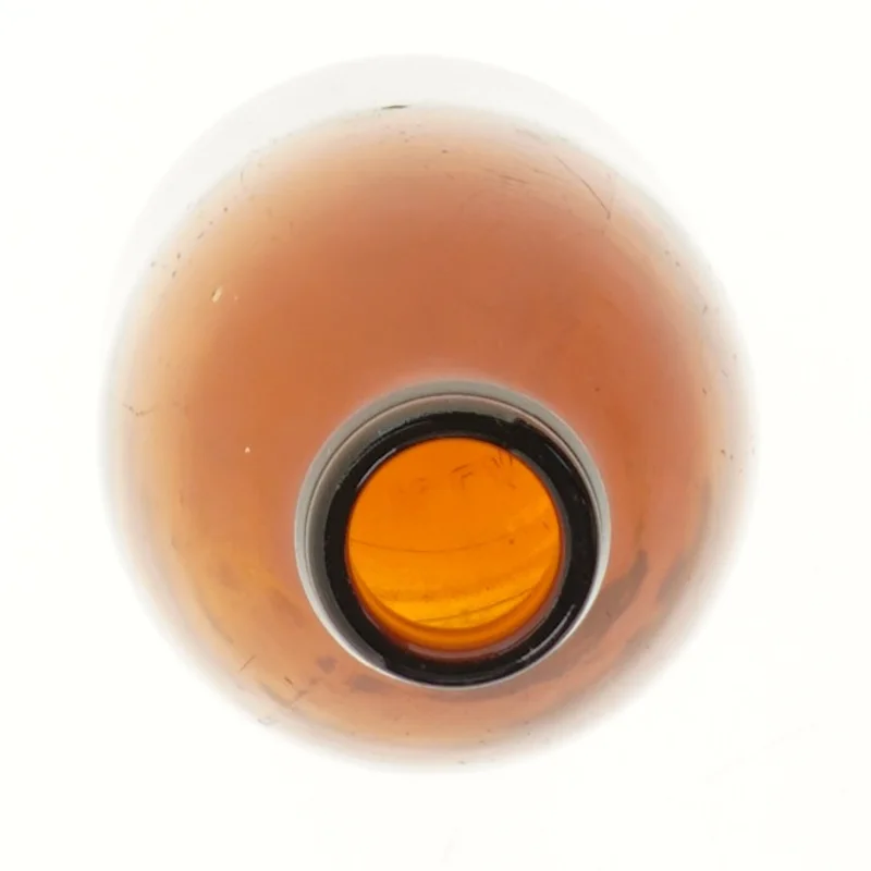 Vintage glasflaske 22 cm fra DKF (str. 22 cm)