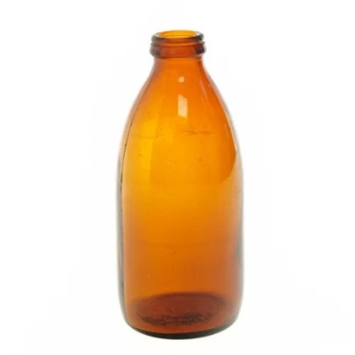 Vintage glasflaske 22 cm fra DKF (str. 22 cm)