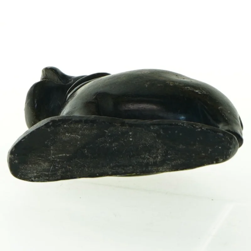 Stenfigur af flodhest (str. 11x9,5 cm)