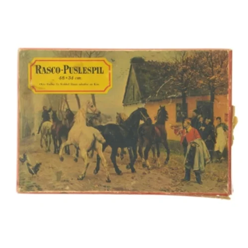 Vintage Puslespil fra Rasco (str. 5x25x17 cm)