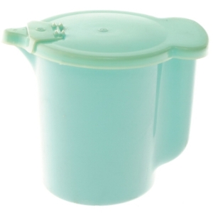 Vintage Tupperware plastkande med låg (str. 9,5 cm)