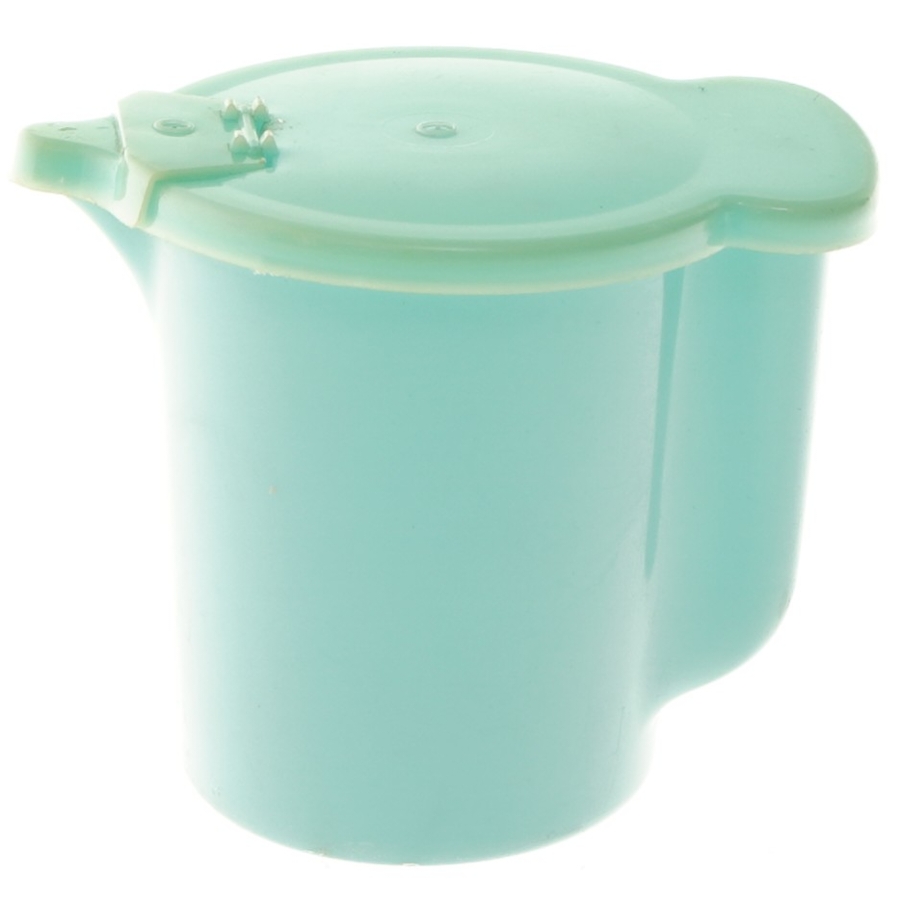 Vintage Tupperware plastkande med låg (str. 9,5 cm)