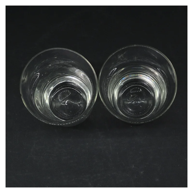 Gravérede glas (str. Ø 9 cm. længde, 12 cm)