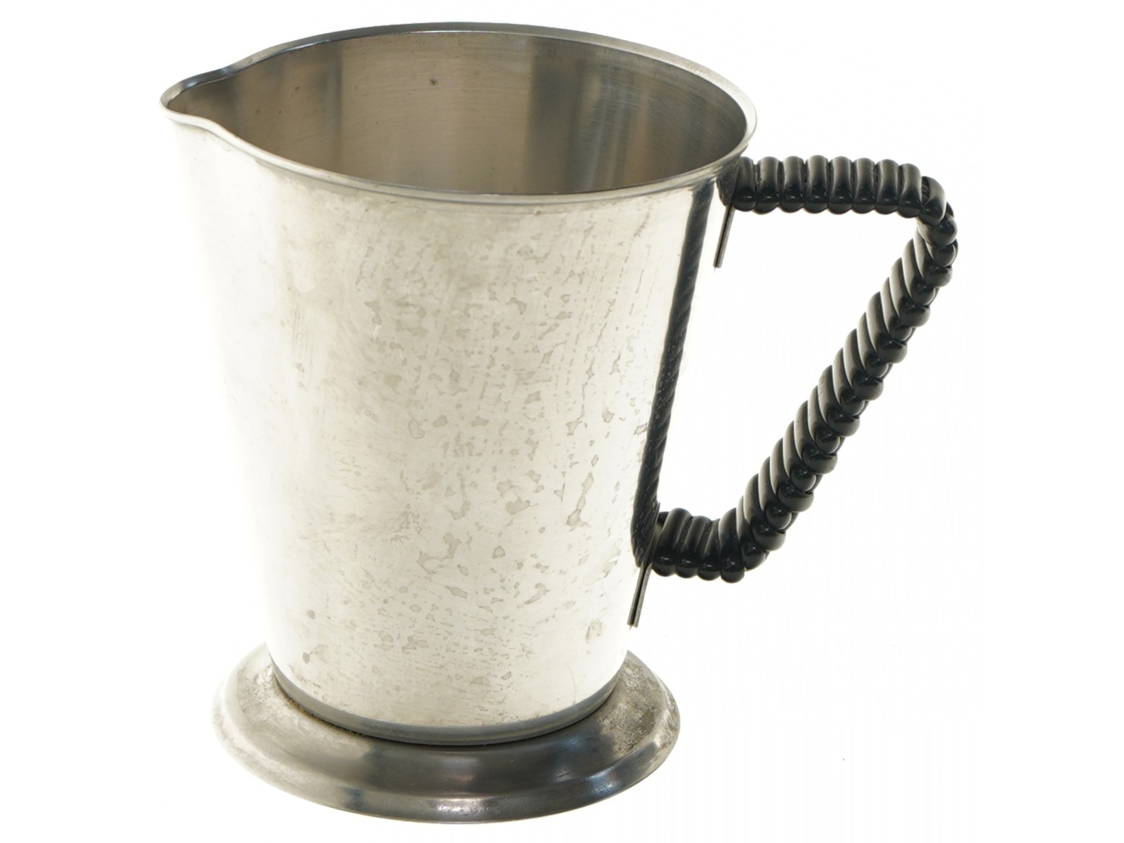 Retro kande med sort håndtag (str. Ø 10,5 cm længde 12,5 cm)