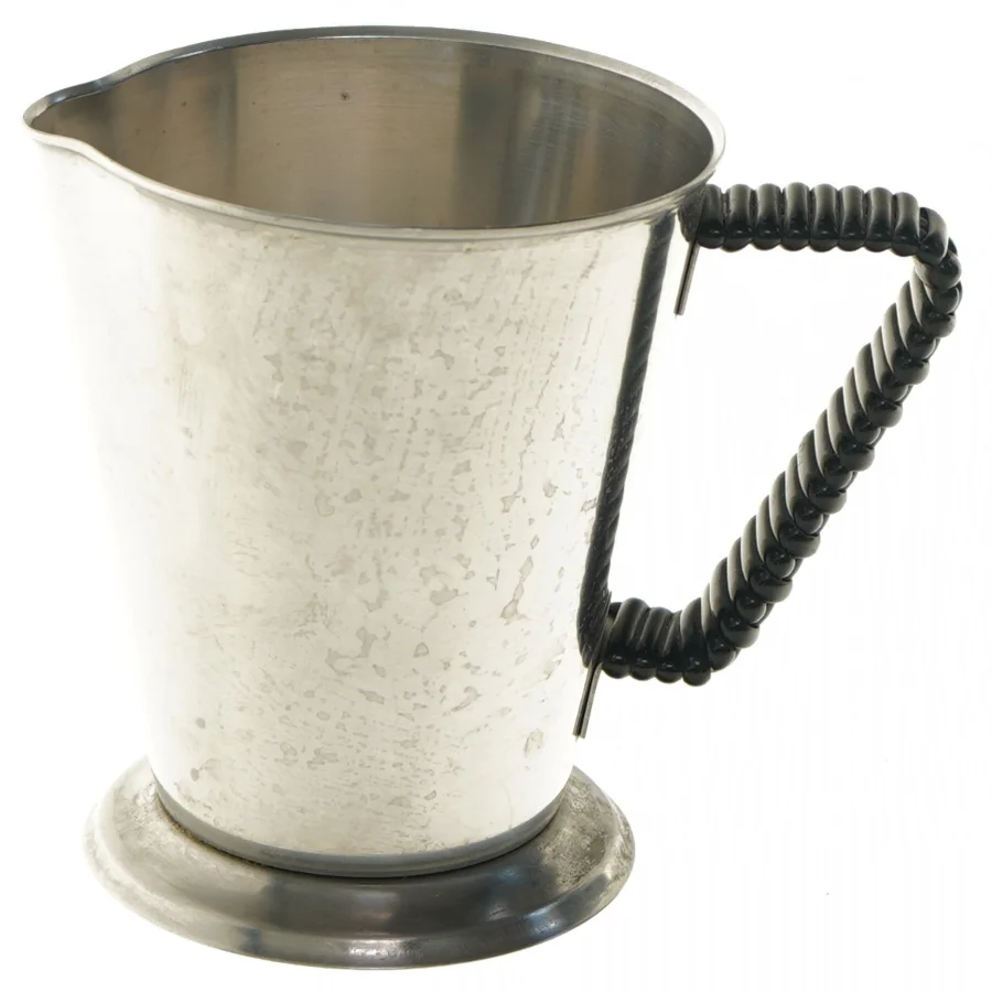 Retro kande med sort håndtag (str. Ø 10,5 cm længde 12,5 cm)