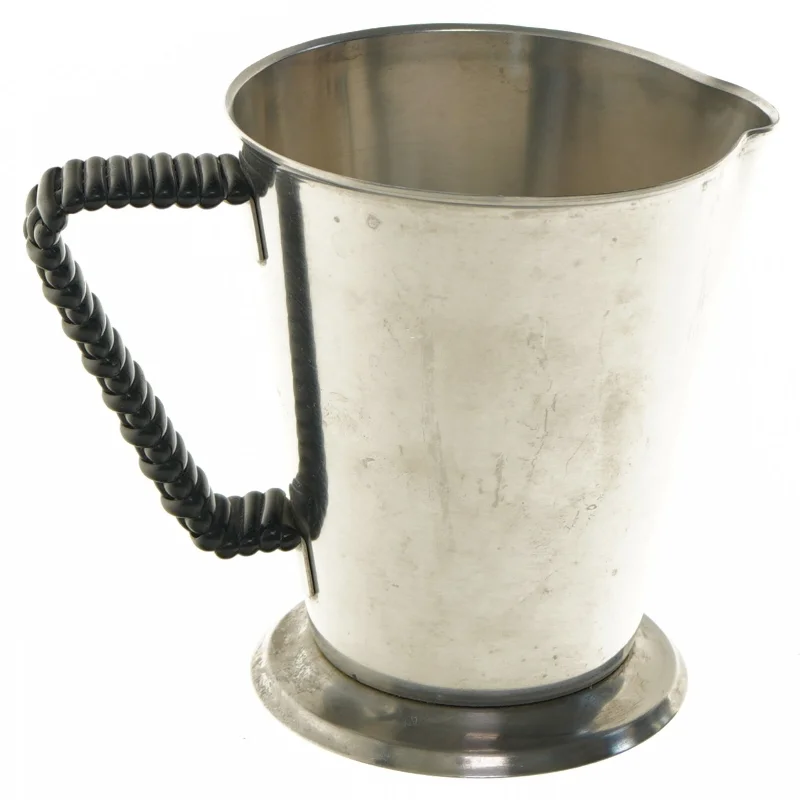 Retro kande med sort håndtag (str. Ø 10,5 cm længde 12,5 cm)