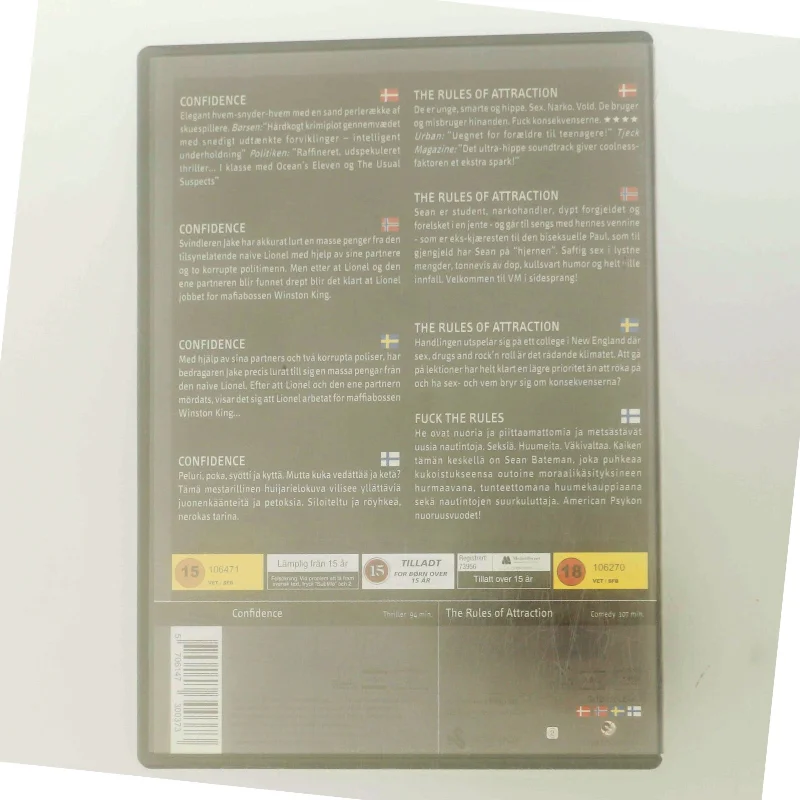 Confidence / The Rules of Attraction med Edward Burns (DVD)