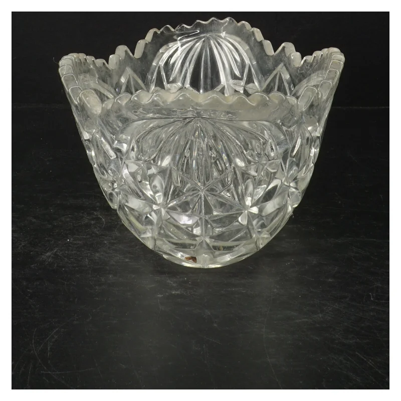 Krystalkrystalskål (str. 32 cm. x 18 cm)