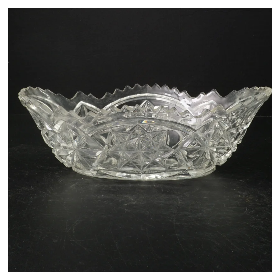 Krystalkrystalskål (str. 32 cm. x 18 cm)