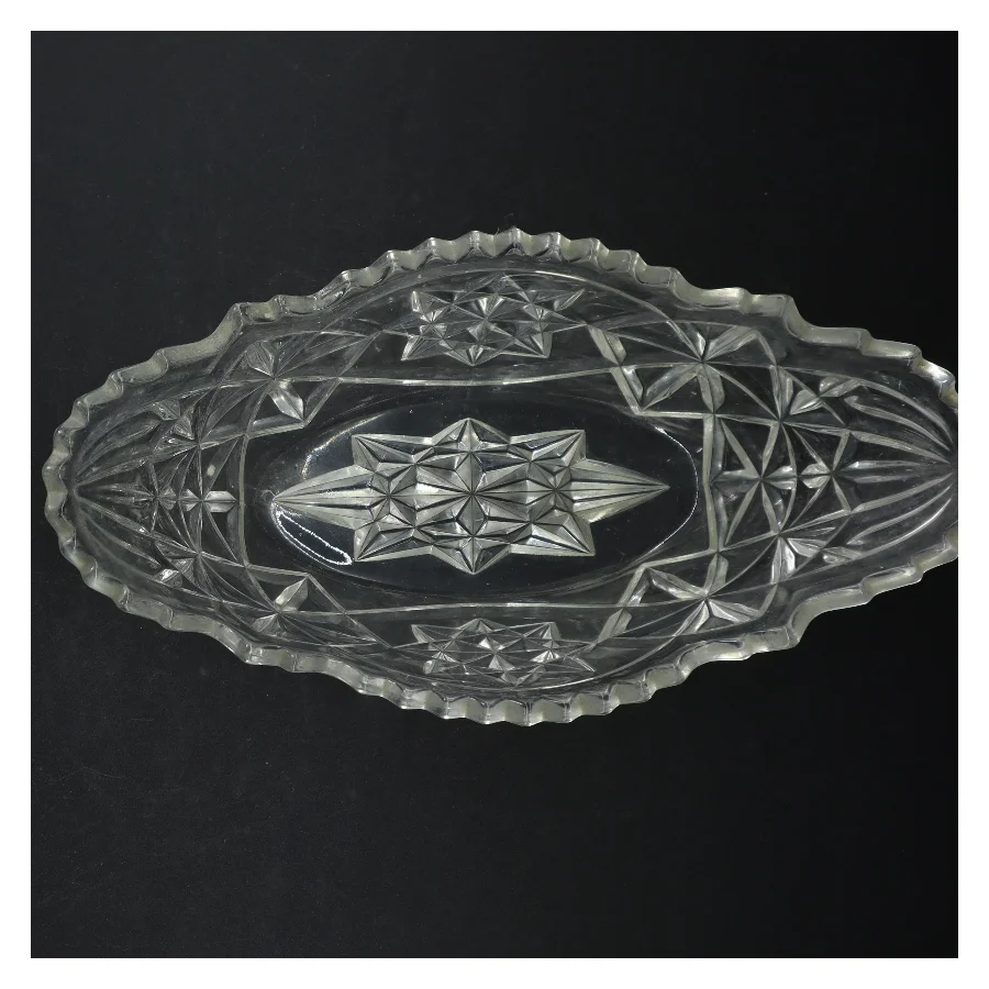 Krystalkrystalskål (str. 32 cm. x 18 cm)