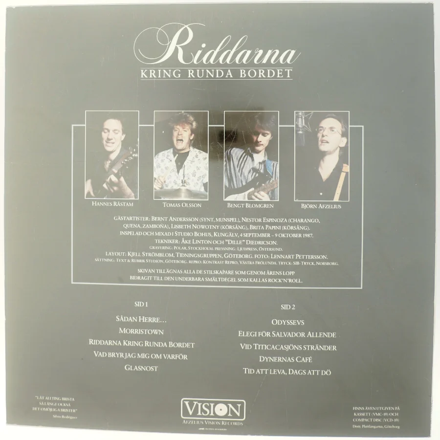 Riddarna Kring Runda Bordet med Hannes Råstam (LP)