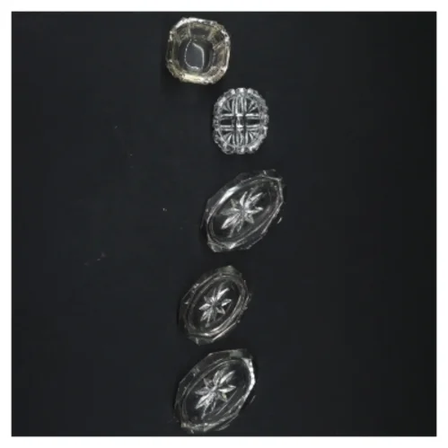 Krystal skål samling (str. 7x2 cm)