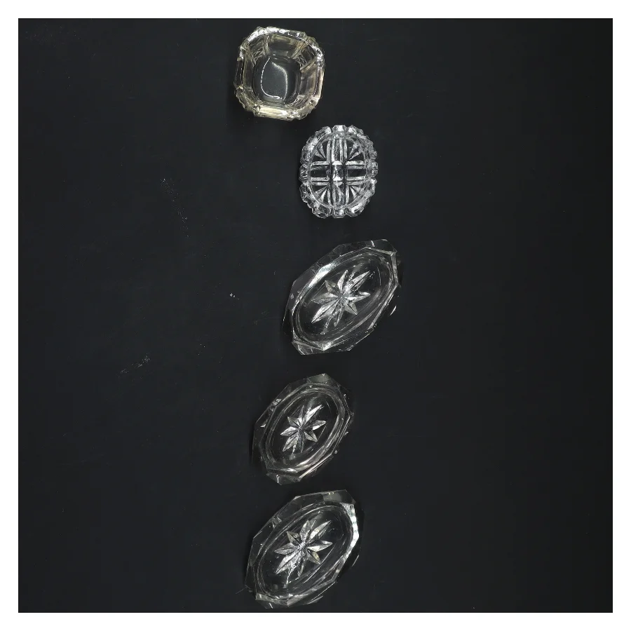 Krystal skål samling (str. 7x2 cm)