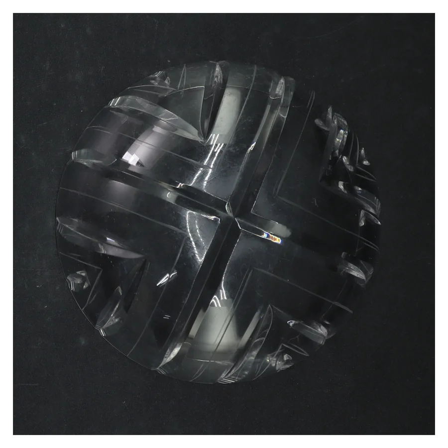 Gennemsigtig krystalskål (str. Ø. 13 cm)