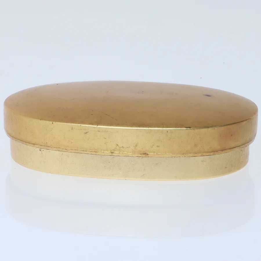 Vintage oval dåse (str. Ø 9x Ø 6x2 cm)
