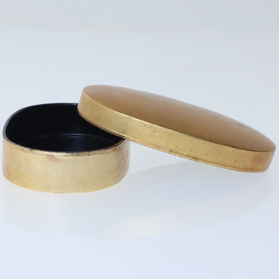 Vintage oval dåse (str. Ø 9x Ø 6x2 cm)