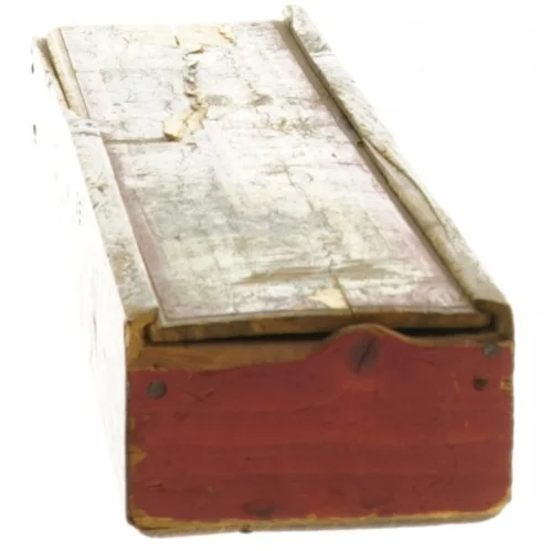 Antikt Dominosæt i trææske (str. 4x26x6 cm)