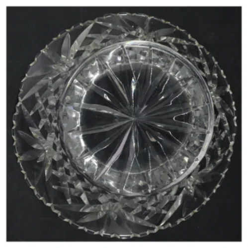 Krystal skål (str. Ø. 19,5 cm)