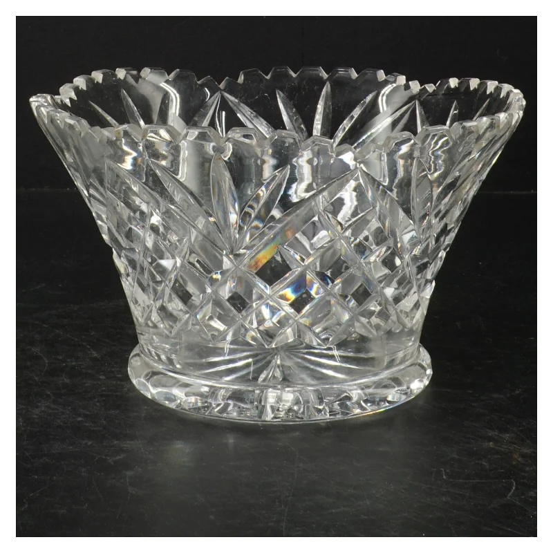 Krystal skål (str. Ø. 19,5 cm)