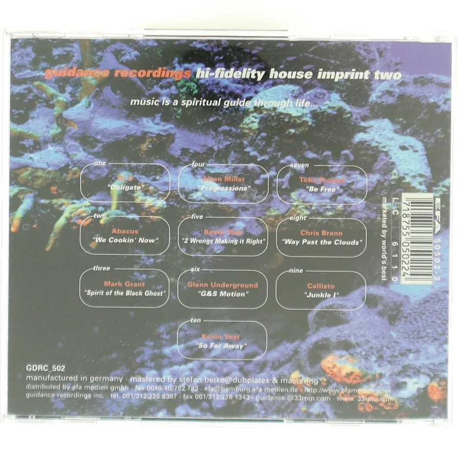 'Guidance Recordings Hi-Fidelity House Imprint Two'.