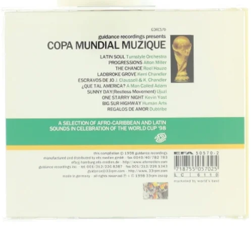  'COPA MUNDIAL MUZIQUE' fra Guidance Recordings