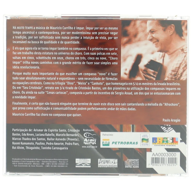 CD 'Choro Impar - Mauricio Carrilho'