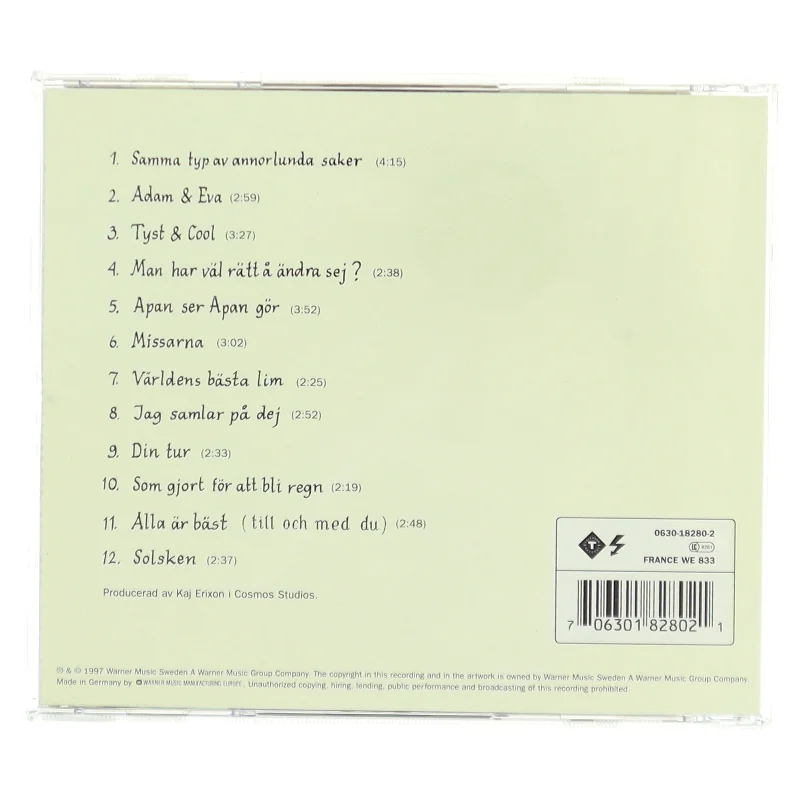 Wille Crafoord - Samma typ av annorlunda saker CD fra Warner Music Sweden