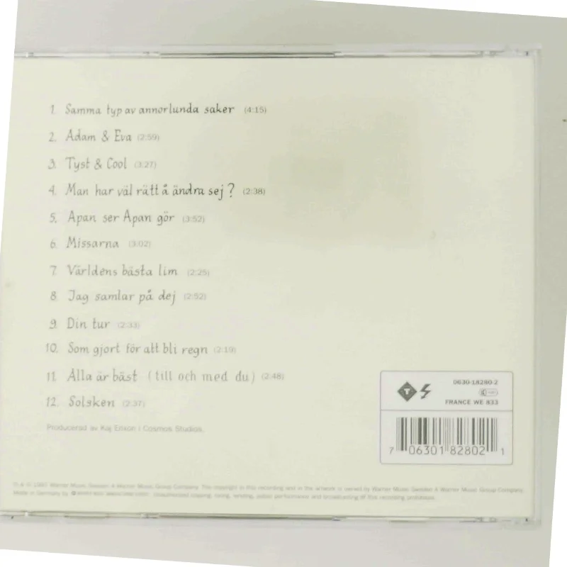 Wille Crafoord - Samma typ av annorlunda saker CD fra Warner Music Sweden