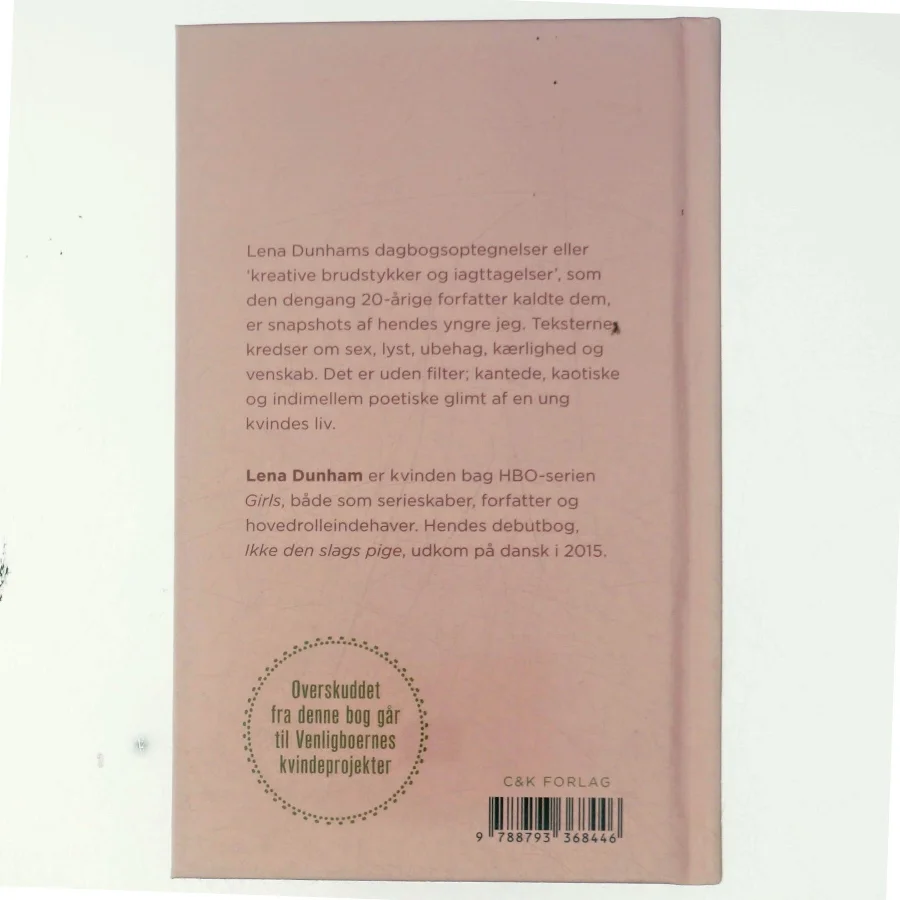 Er det ondt ikke at være sikker? : dagbogsoptegnelser af Lena Dunham (Bog)