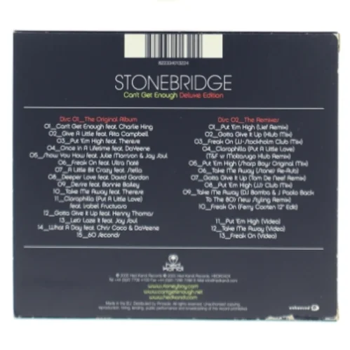 Stonebridge - Can't Get Enough Deluxe Edition CD fra Hed Kandi Records